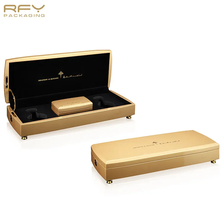 wooden lacquered gift packaging box for perfume bottles