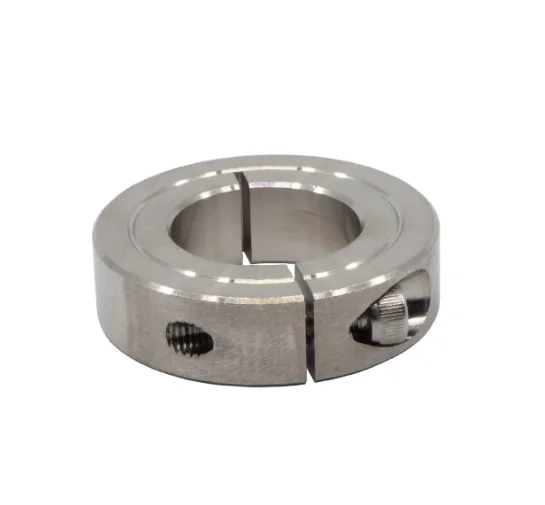 Stainless steel single split shaft collar