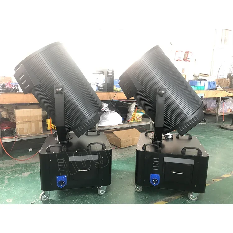1/2/3/4/5/7/10KW Outdoor Waterproof Beam Sky Tracker Light Super Bright Search With Road Case for Building Hotel Lighting