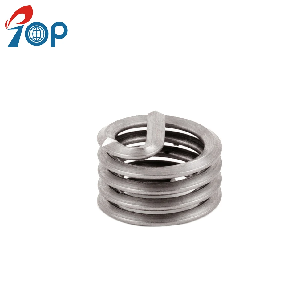 Stainless Steel Titanium H Coil Tangless Screw Lock Threaded Insert for Aluminium Cast iron Metal