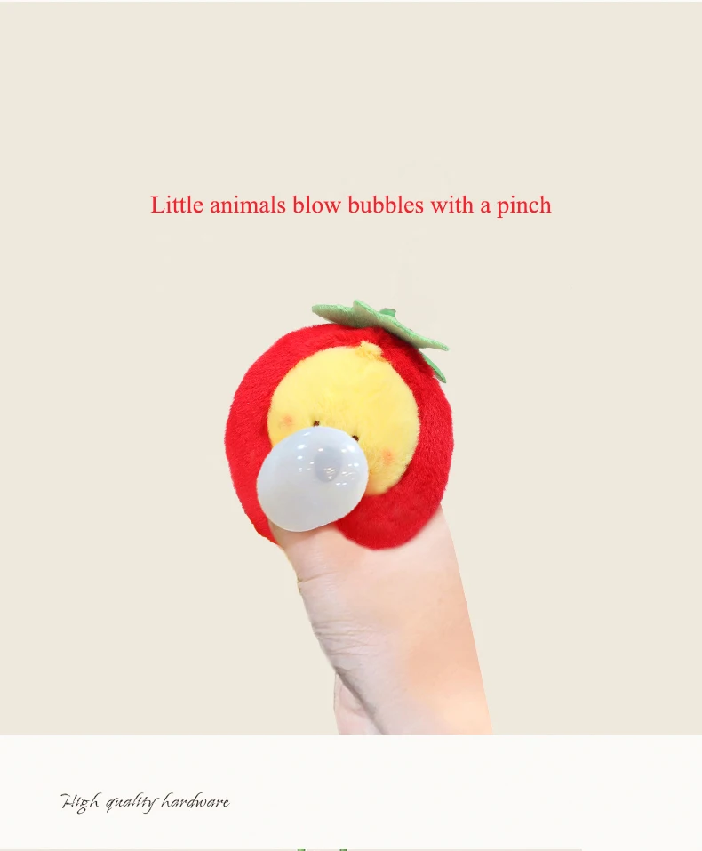 Hot-selling Cartoon Pendant Stuffed Animal Vegetable Bubbles Bag Prime Doll Plush Keychain Toy