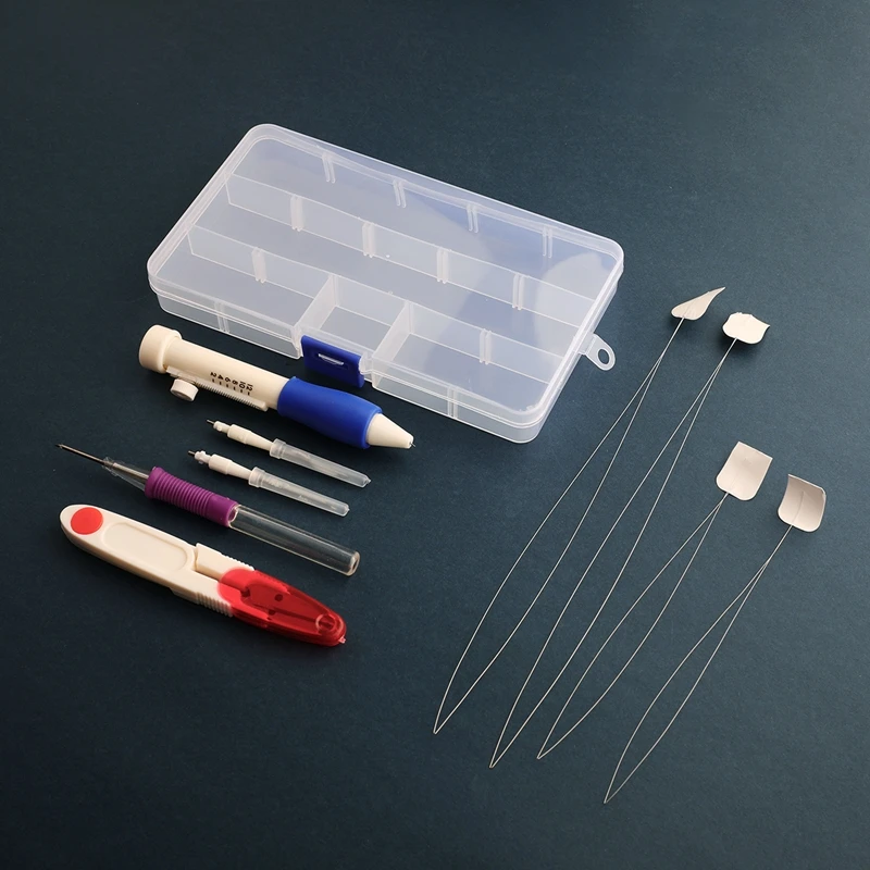  Hot sale in Amazon Poke pin embroidery kit AC140 Punch Needle Kits thread circle cloth