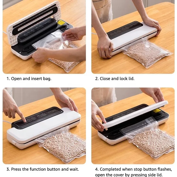 New Arrival Vacuum Sealing Machine Food Household Vacuum Sealer Vacuum Food Sealer Keep Food Fresh