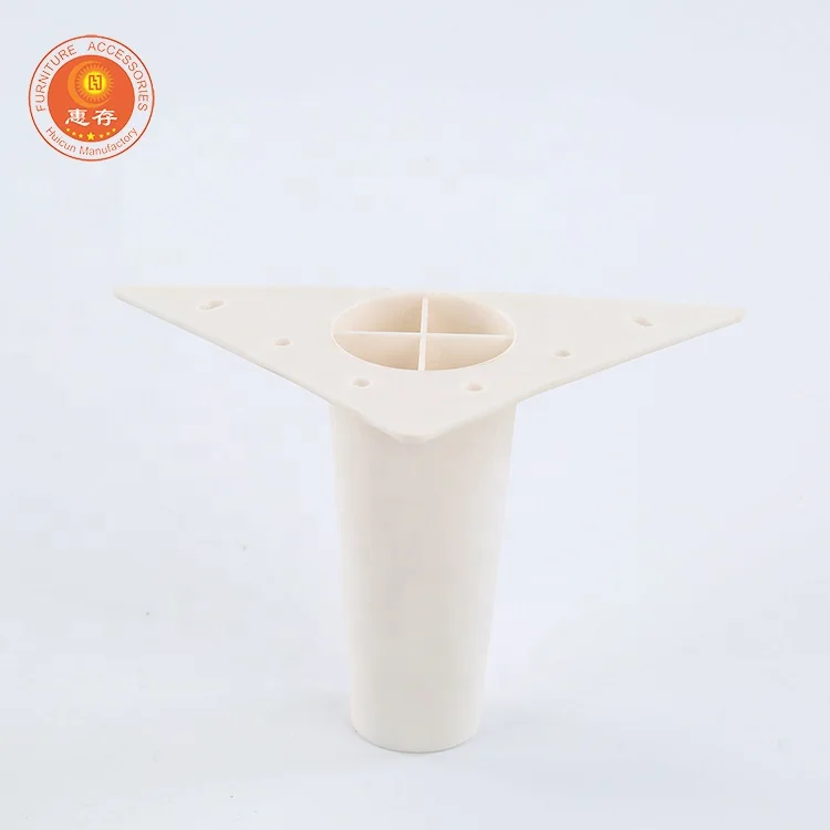 SGS Popular Modern Factory White Color T New Type adjustable Plastic Small Single Bed Legs