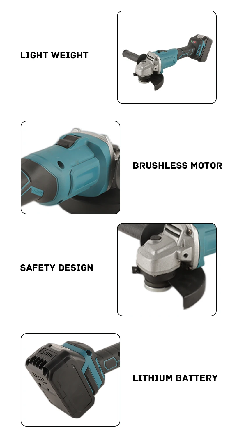 100mm Grinding Machine Polisher  And Brushless Electric Metal Wood Cutting Angle Grinder