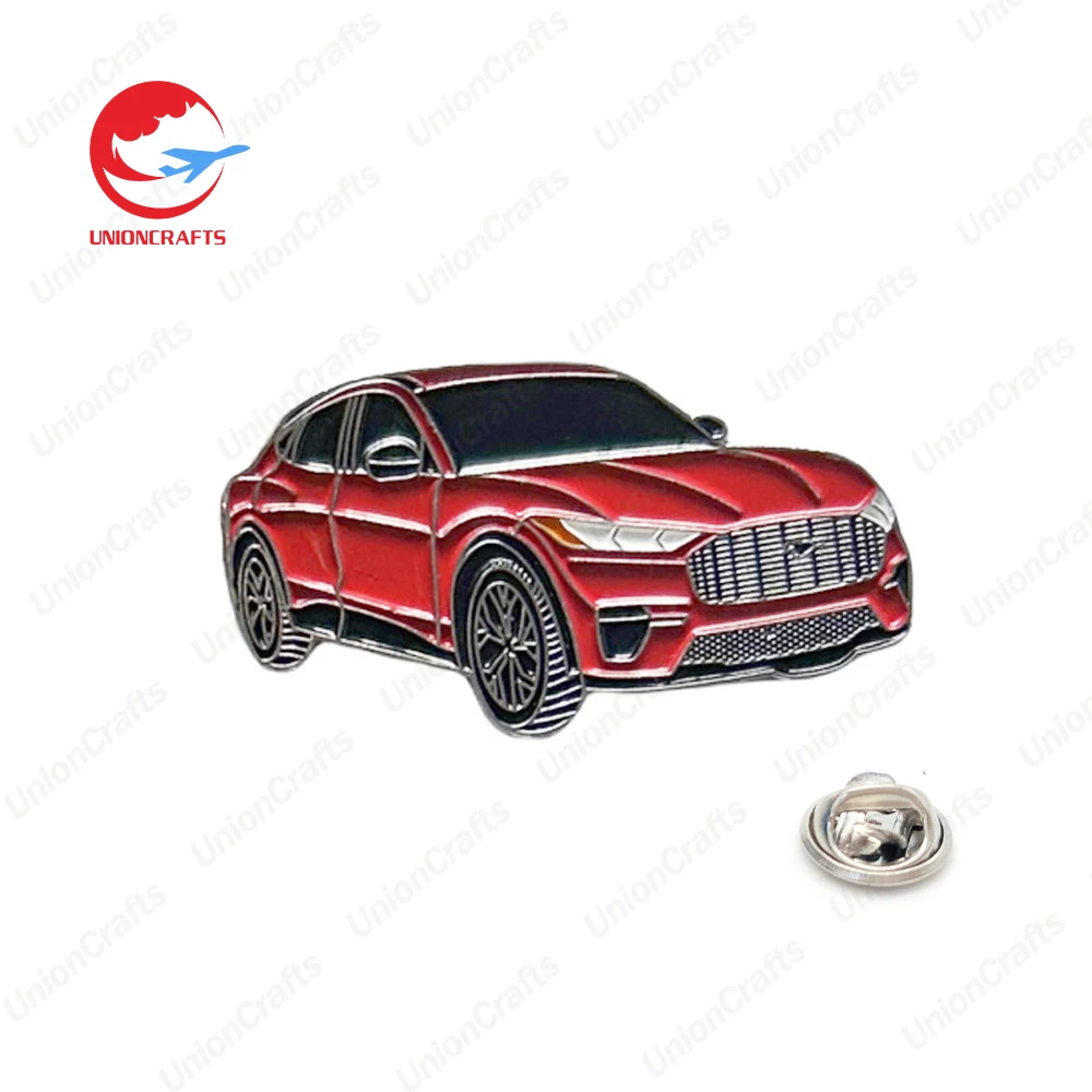 Custom Personalized Design Car Emblem Metal Hard Anime Lapel Pines Cute Car Enamel Badge Pins for Clothes