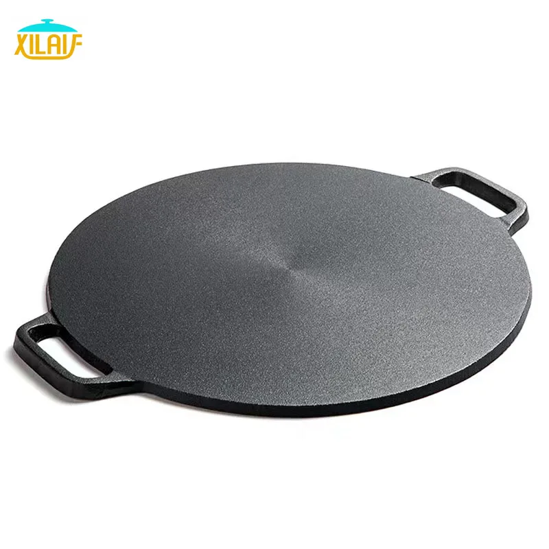 Non stick coating Chinese pancake pan double-sided cast-iron pizza pans