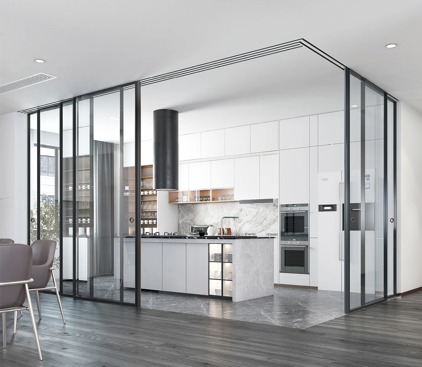 Brands Aluminum Profile High Quality Aluminum Profile Assembly Accessories barn door