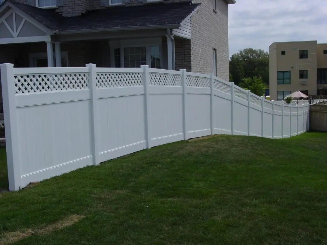 Custom New Design Cheap Outdoor Friendly White Vinyl Fencing Privacy Garden Fence