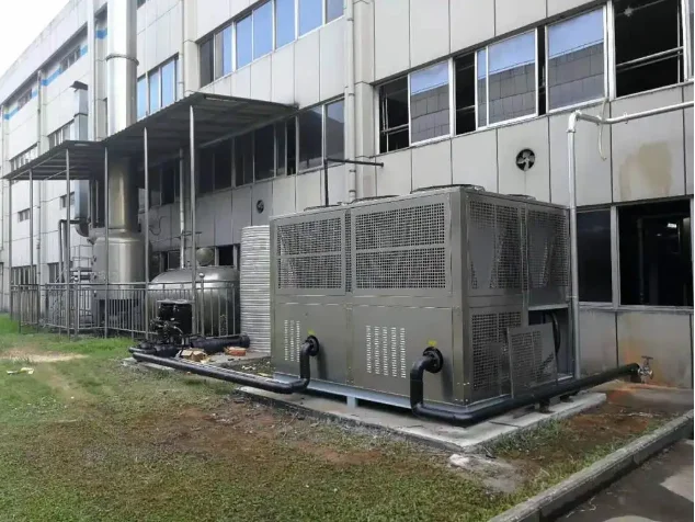 Коммерческий гибкий тепловой насос с управлением PLC модульный водяной охладитель
