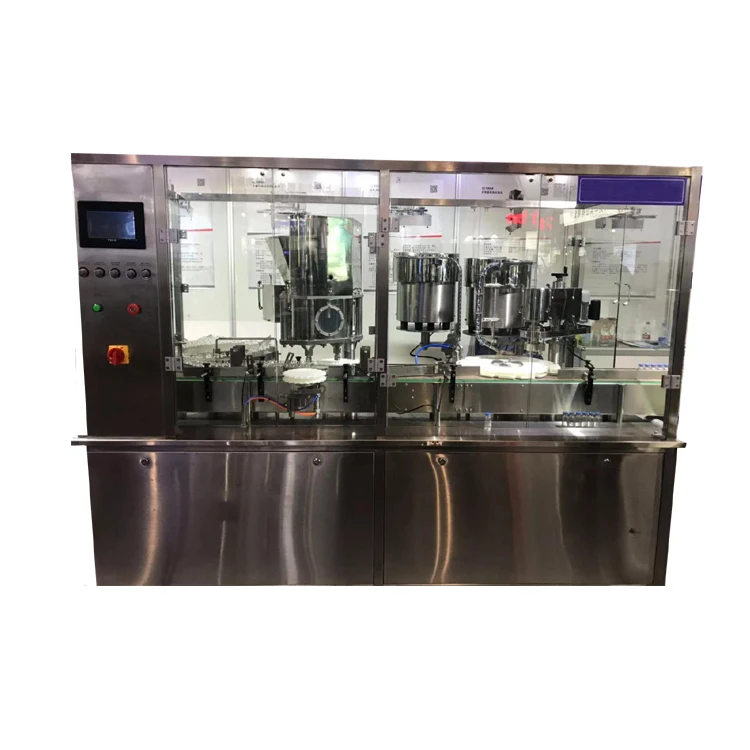 Automatic 5-30ml syrup medical Powder vaccine filling and capping machine Automatic Pharmaceutical Production Line