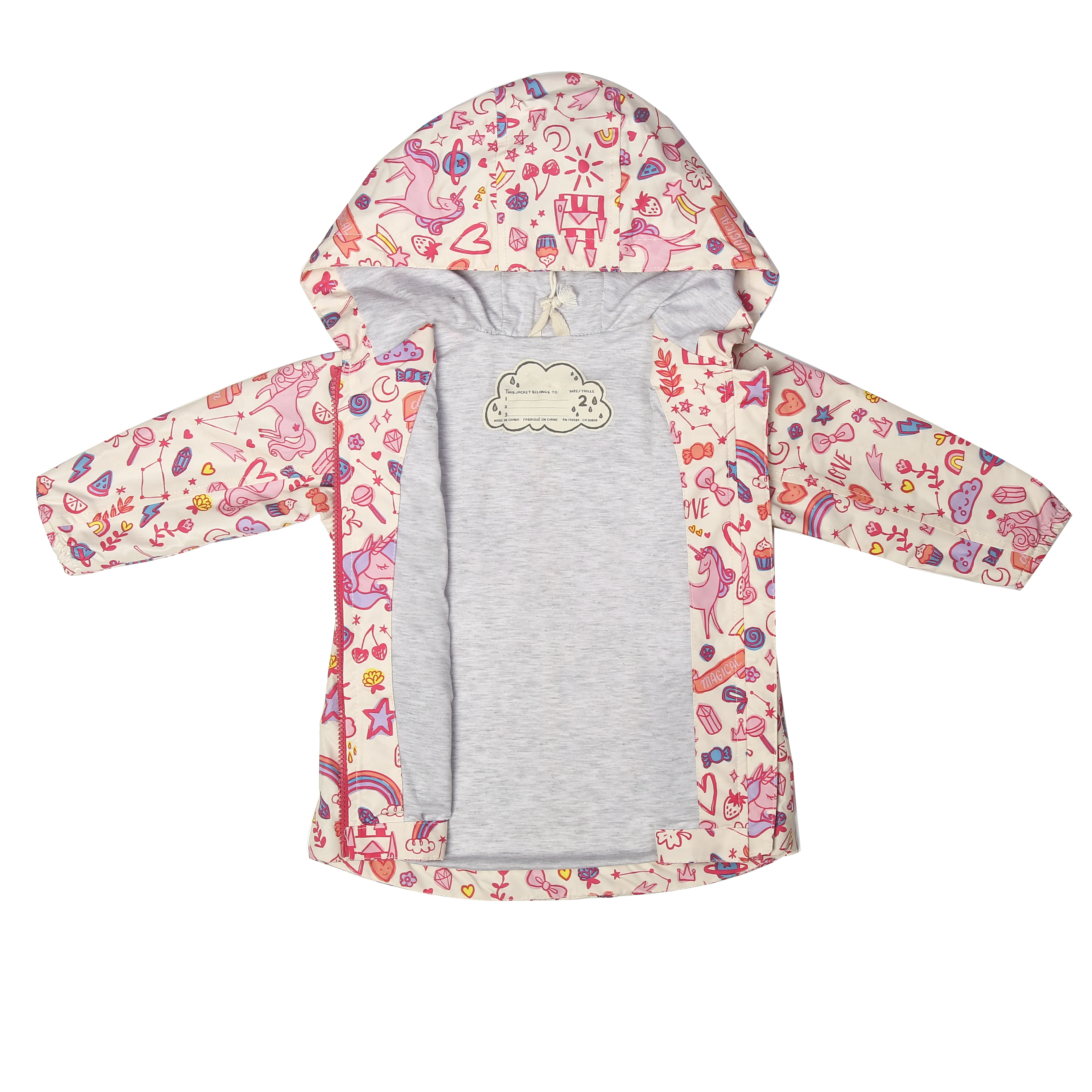 Customization Kids Boys And Girls Rain Jacket Winter Warm Down Jacket Kids Clothing Custom Rain Jacket