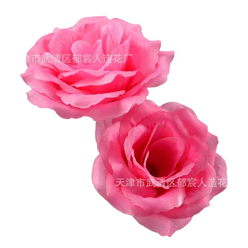 Simulation 10cm rose flower wedding background wall road ball arrangement for silk cloth head