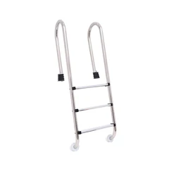 Factory price Stainless steel pool ladder with safety handrail for pool swim pool ladder style:MU