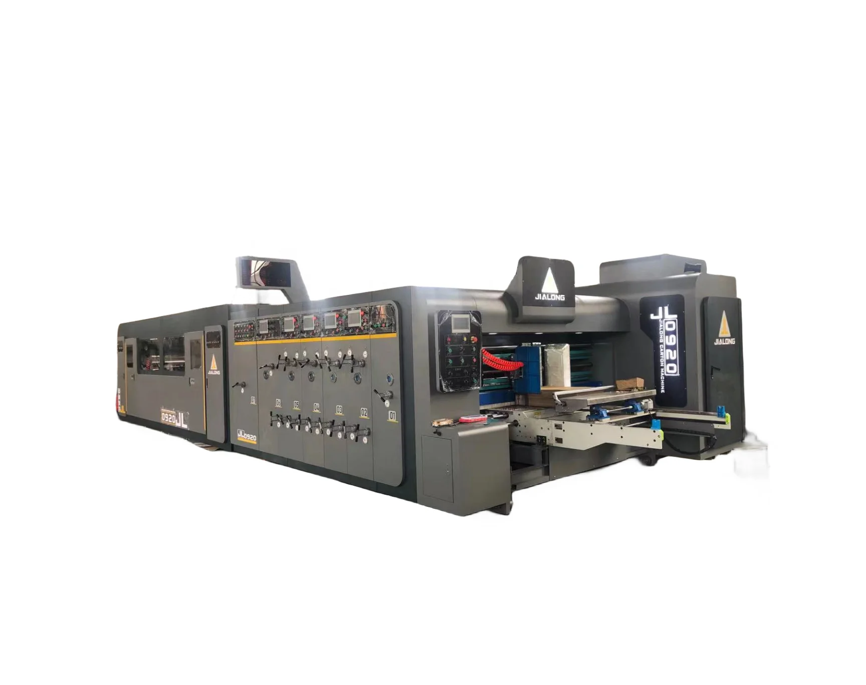 JIALONG High quality FFG In Line Automatic Flexo Folder Gluer Corrugated Machine For Improve Production Efficiency