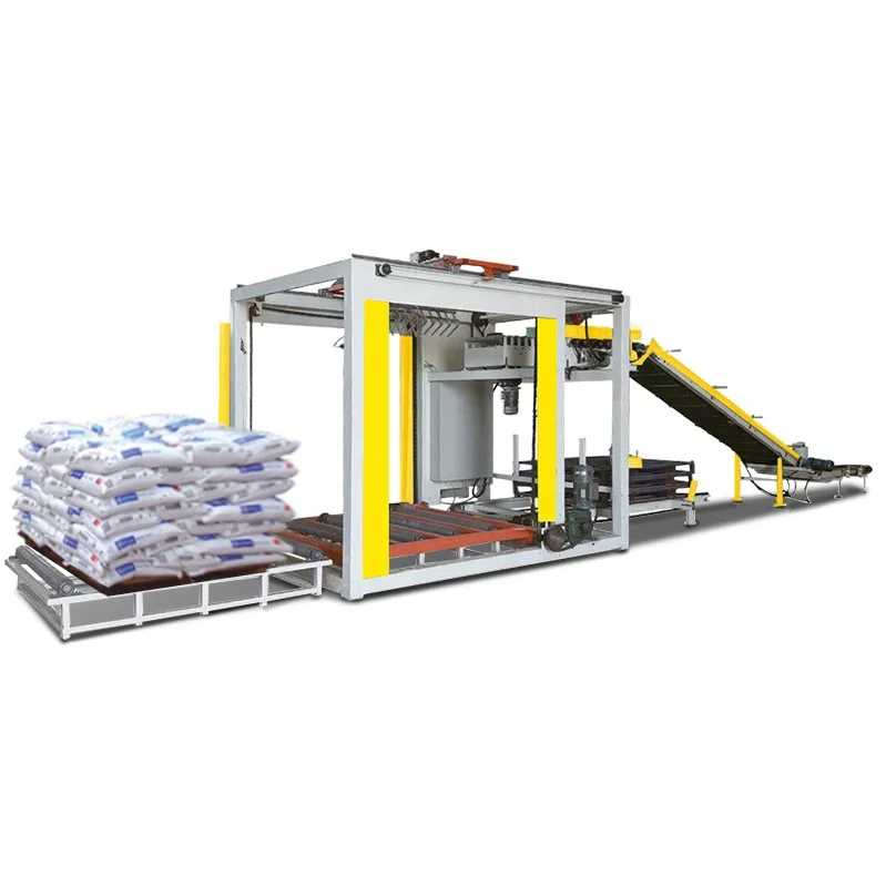  Заводская поставка роботизированная машина palletizer для сумок с конвейерной