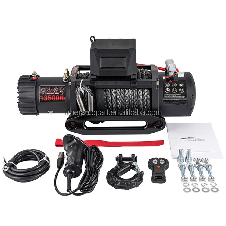 4X4 Heavy Duty Offroad Boat Truck Freedom Winch Line Winches For Sale 4X4 Winch 12000Lbs Remote Controller Durable Kevlar Rope