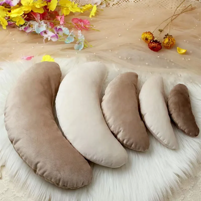 Five-piece set of newborn photography props baby products  baby pillow  photo studio photo auxiliary props  moon-shaped pillow
