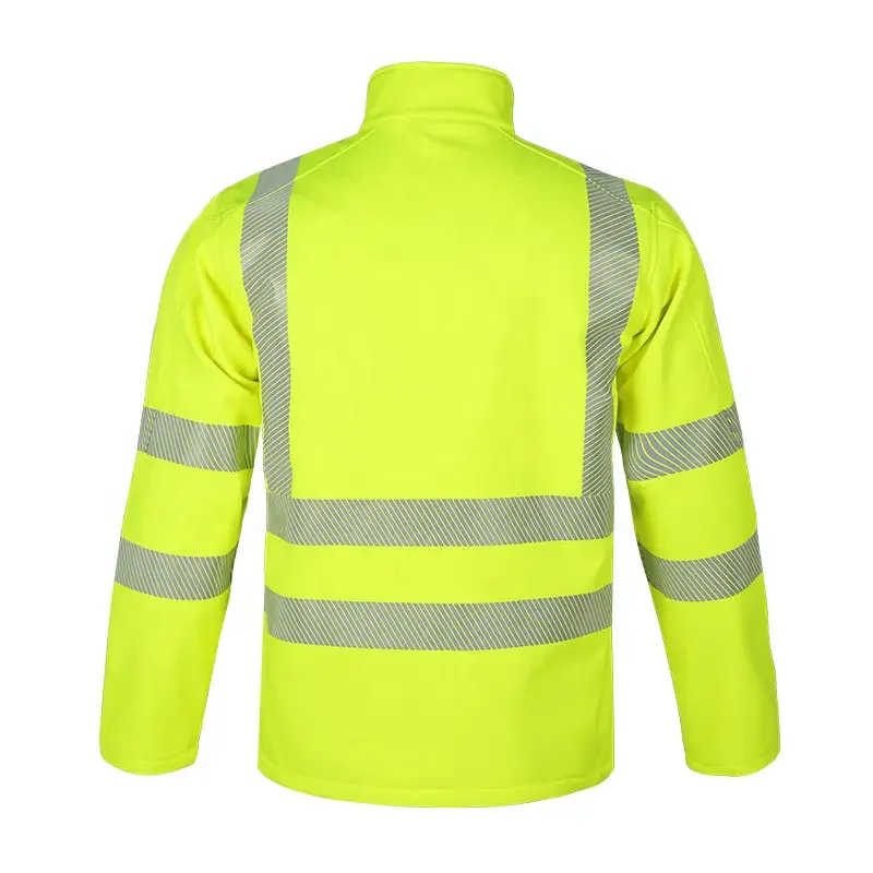 Factory Supply OEM Certified Hi Vis Breathable Wind And Waterproof Stretch Softshell Jacket