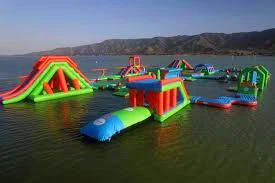 Inflatable Water Obstacle Course with Floating Water Adventure Games for Amusement Centers and Pools