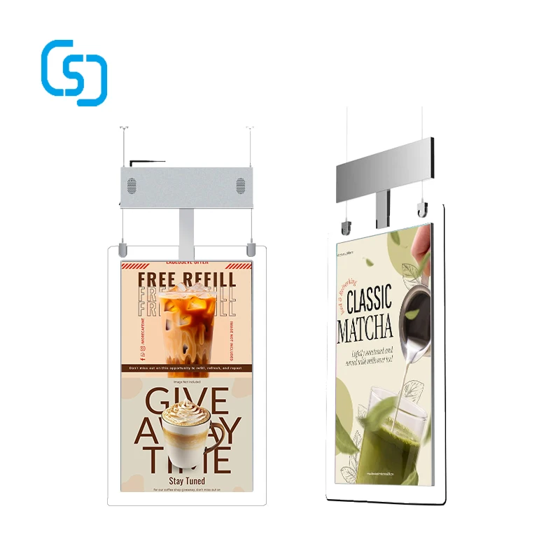 43 Inch 4k Transparent Glass Oled Display Screen Window Advertising Player Ultra-Thin Transparent Double Sided Screen
