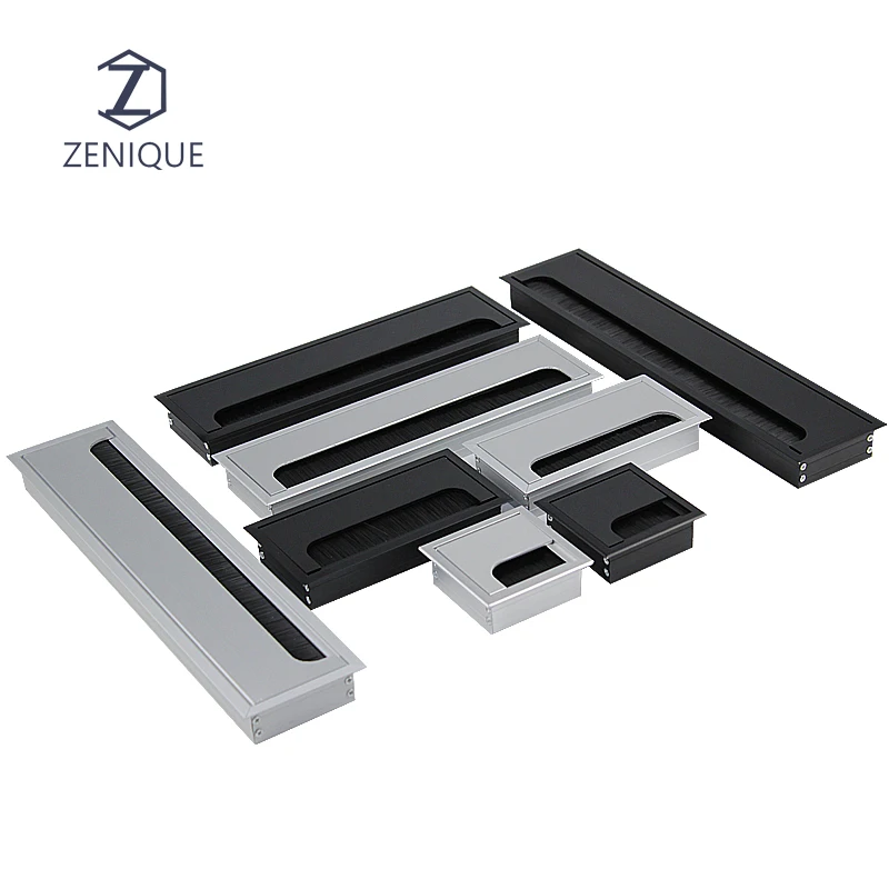 Flip Cable Manager Office Desk Table Wire Cord Management Furniture Sockets Grommets Hole Covers Box Organizer