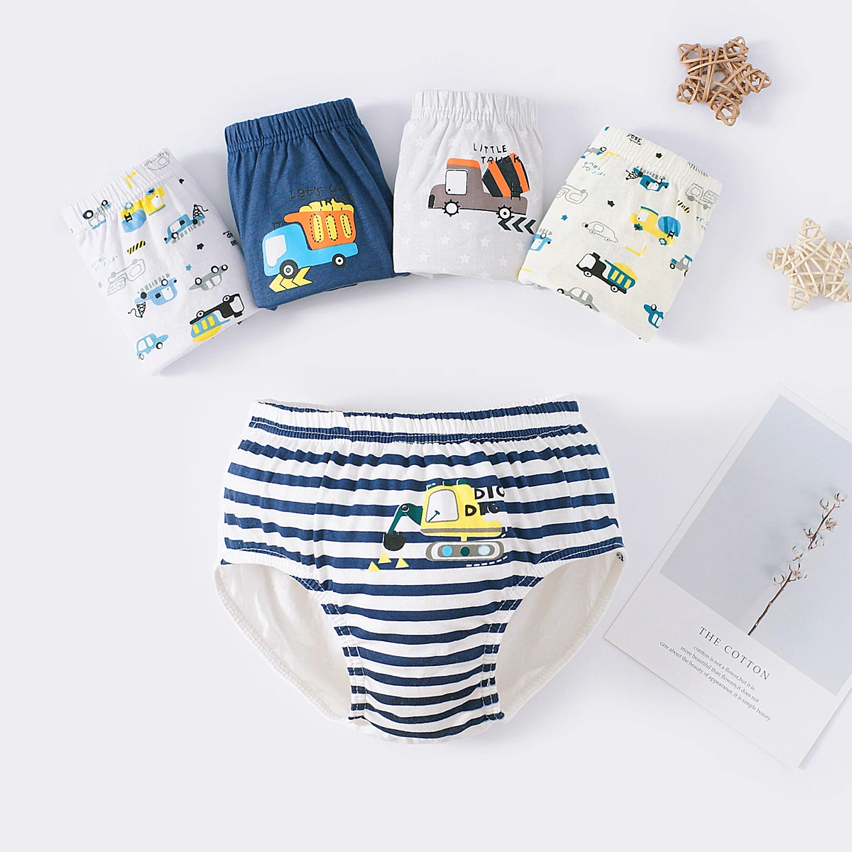 New Arrival Boys Underwear Cotton New Car Cartoon Panties Boys Briefs For 2~13Y Boys