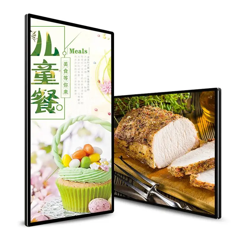 
43 inch android lcd display wall mounted ultra thin digital signage touch screen advertising player 