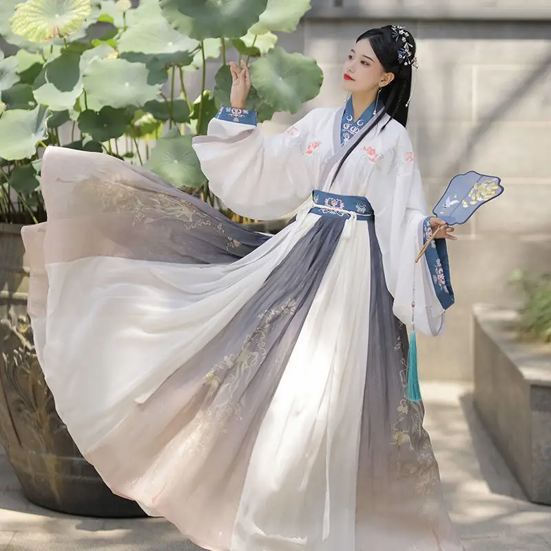 Китайские дети Hanfu традиционная ткань Drass Par Oem китайские для девочек