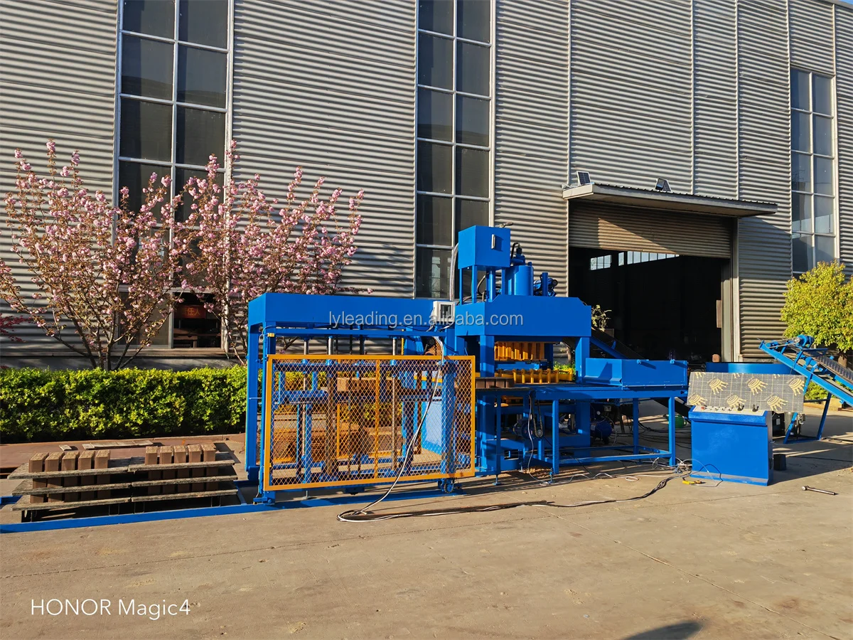 Automatic stacker HY10-10s Hydraulic Compressed Earth Mud Clay Eco Adobe Interlocking Interlock Block Brick Making Machine