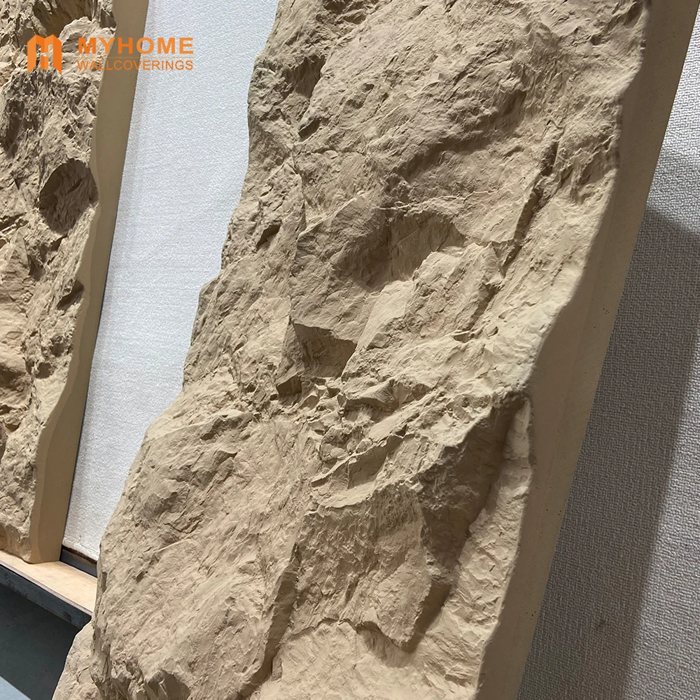 Superior Interior Lightweight Stone Artificial Polyurethane PU Faux Stone Wall Panel Decoration