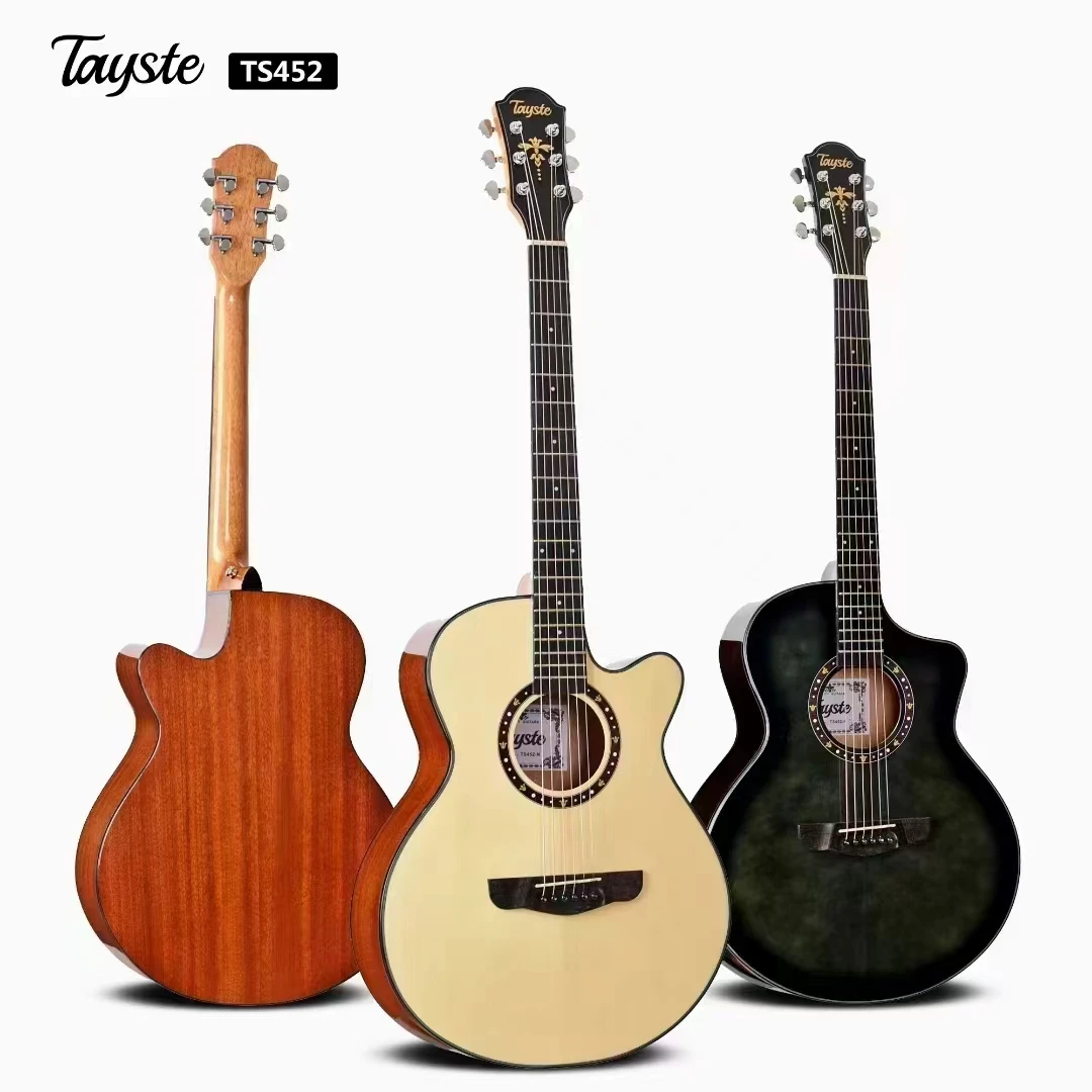 Customized string instruments  high gloss  folk acoustic guitar 40 inch