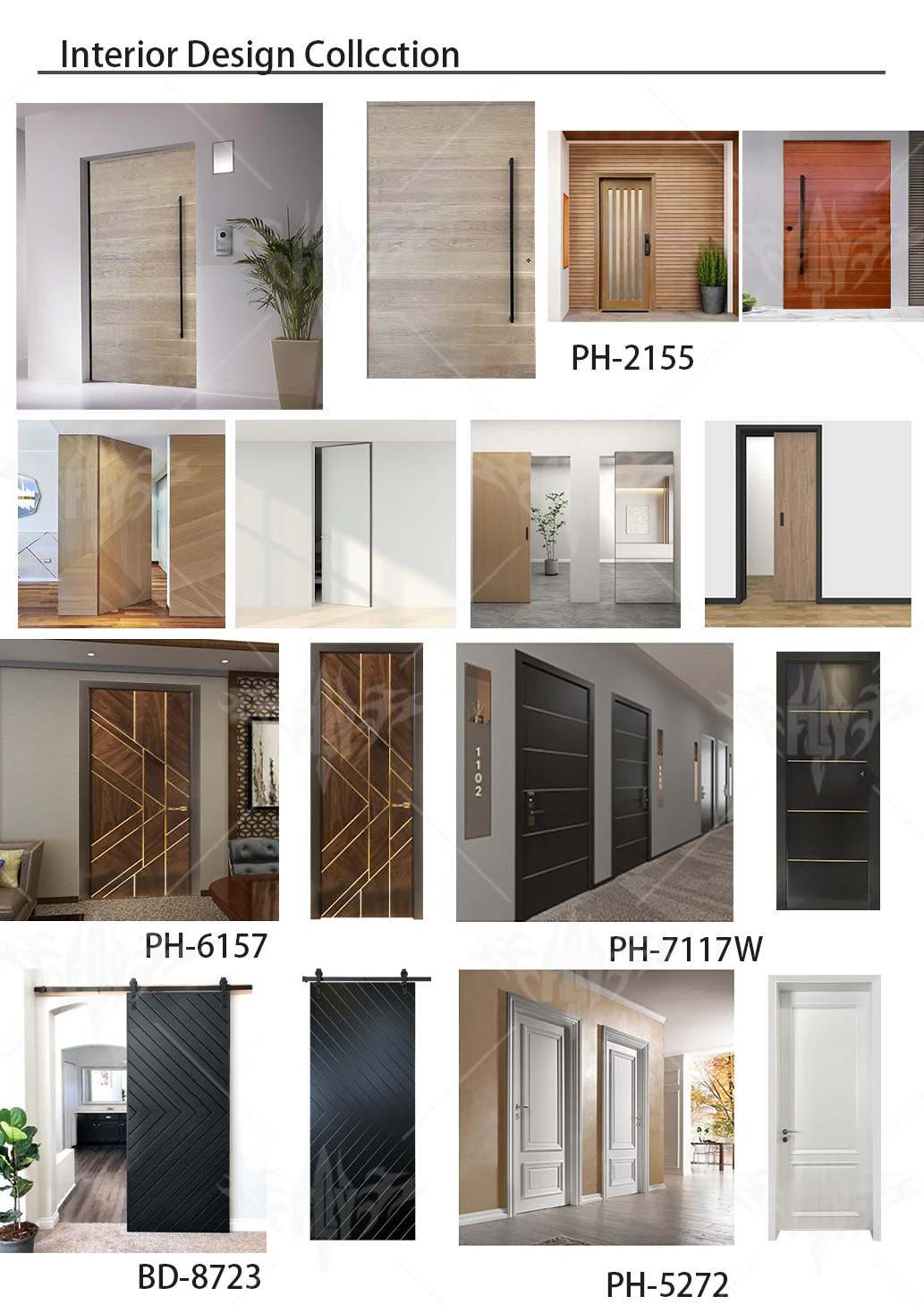 Modern design houses internal white paint solid bedrooms 36x80 room 1 2 3 4 panel interior shaker style wood doors with frames