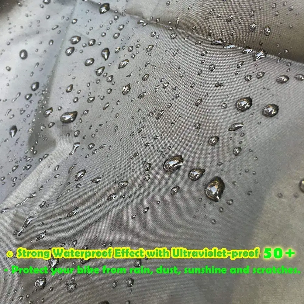 Motorcycle cover 210D waterproof uv proof black outdoor