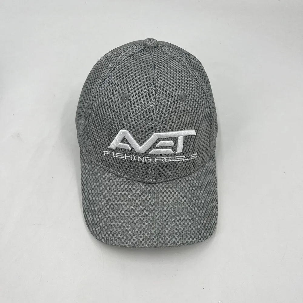 Customized 3D Embroidery Baseball Caps Velcro Mesh hats Adjustable Size Sport  Caps