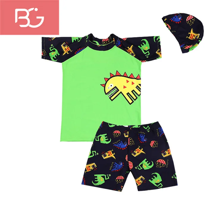 Hot Selling Short sleeve kids Swimwear for boys Two Piece Swimsuit Baby Bathing Suit Swimwear for Little Boys