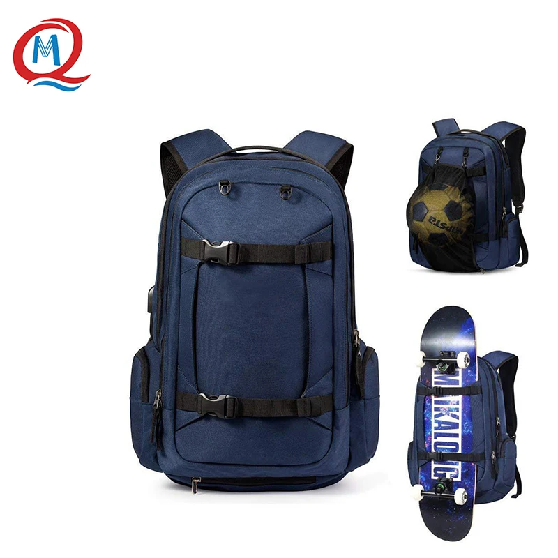 Skateboard Laptop Backpack Travel Anti Theft Business Backpack Slim School Backpack