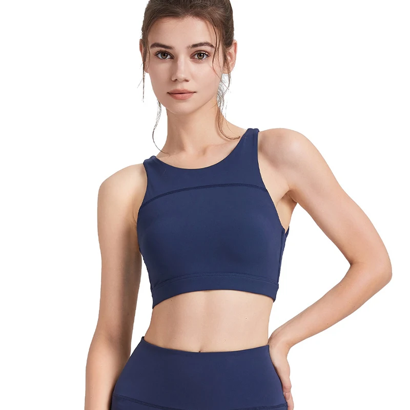 Wholesale stylish outdoor women sleeveless yoga flexible fitness exercise open back sports vest