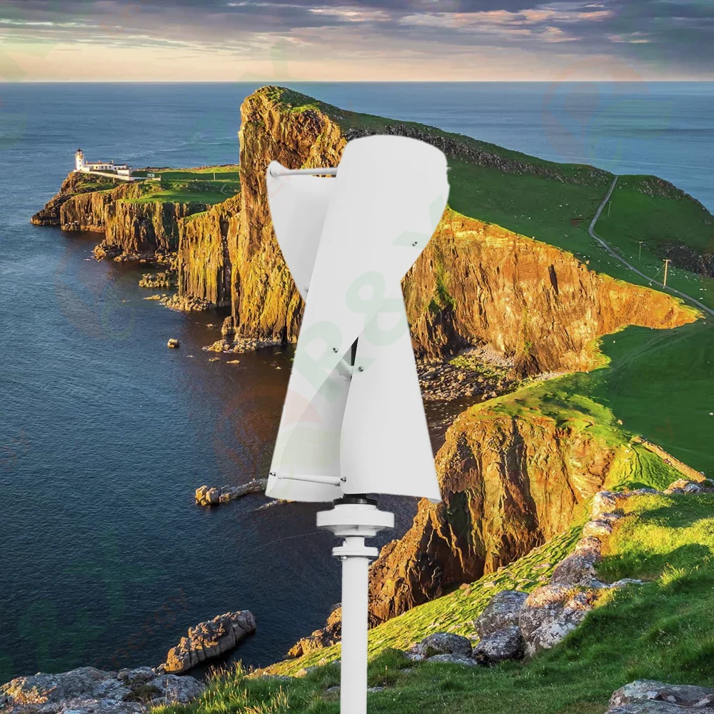 2KW 5KW 10KW Vertical Axis Wind Turbine Generator Home Use Wind and Solar Power System