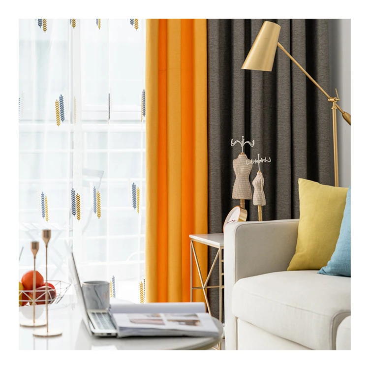 
Luxury quality european style curtains for living room window curtains 