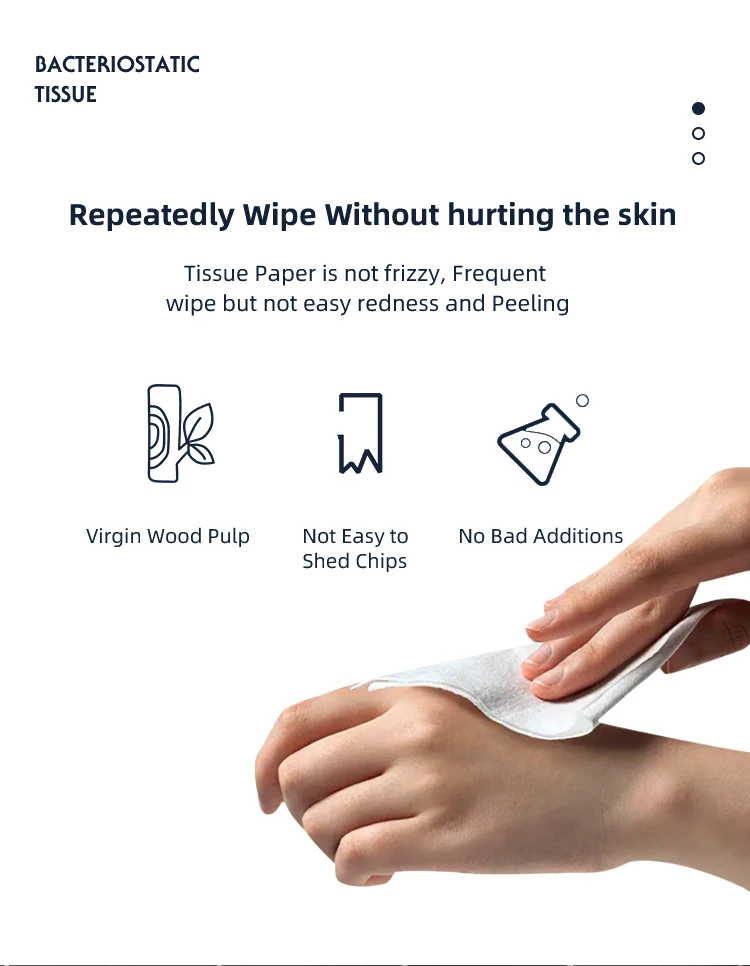 Virgin Wood Pulp Custom Logo hand towel tissue paper bath paper for kitchen 20packs