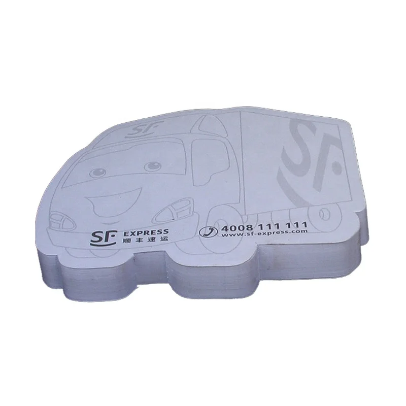 custom logo 3d lorry car shaped memo paper sticky note dispenser
