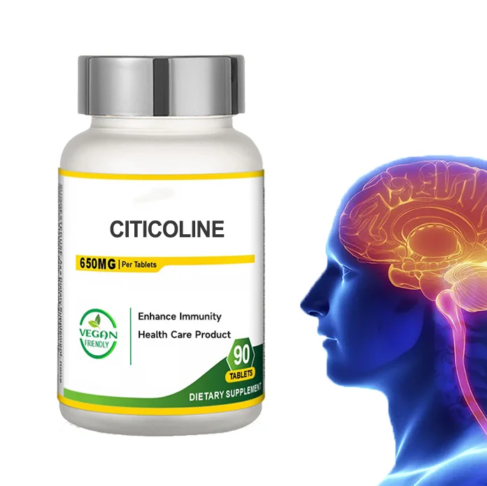 OEM citicoline cdp образец холина натрия добавки для здоровья мозга 500 мг таблетки Цитиколина