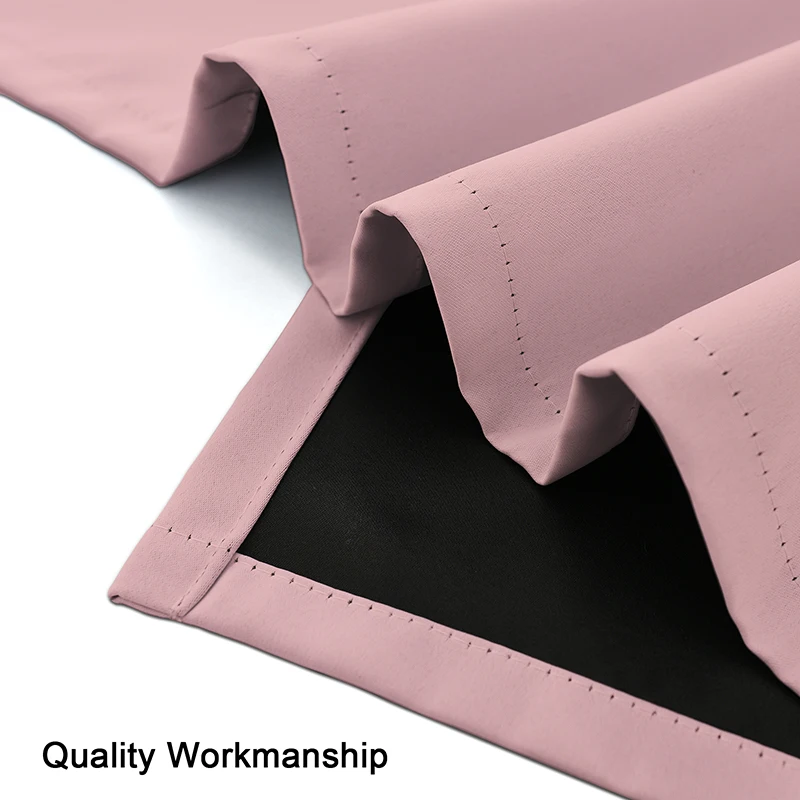 Physical high shading pink curtains thickened Munich insulated bedroom curtains