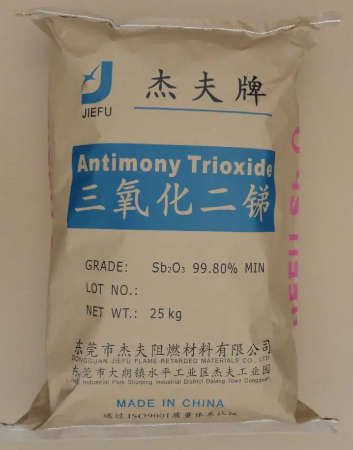 High quality flame retardant additives antimony trioxide for rubber plastic 1309-64-4