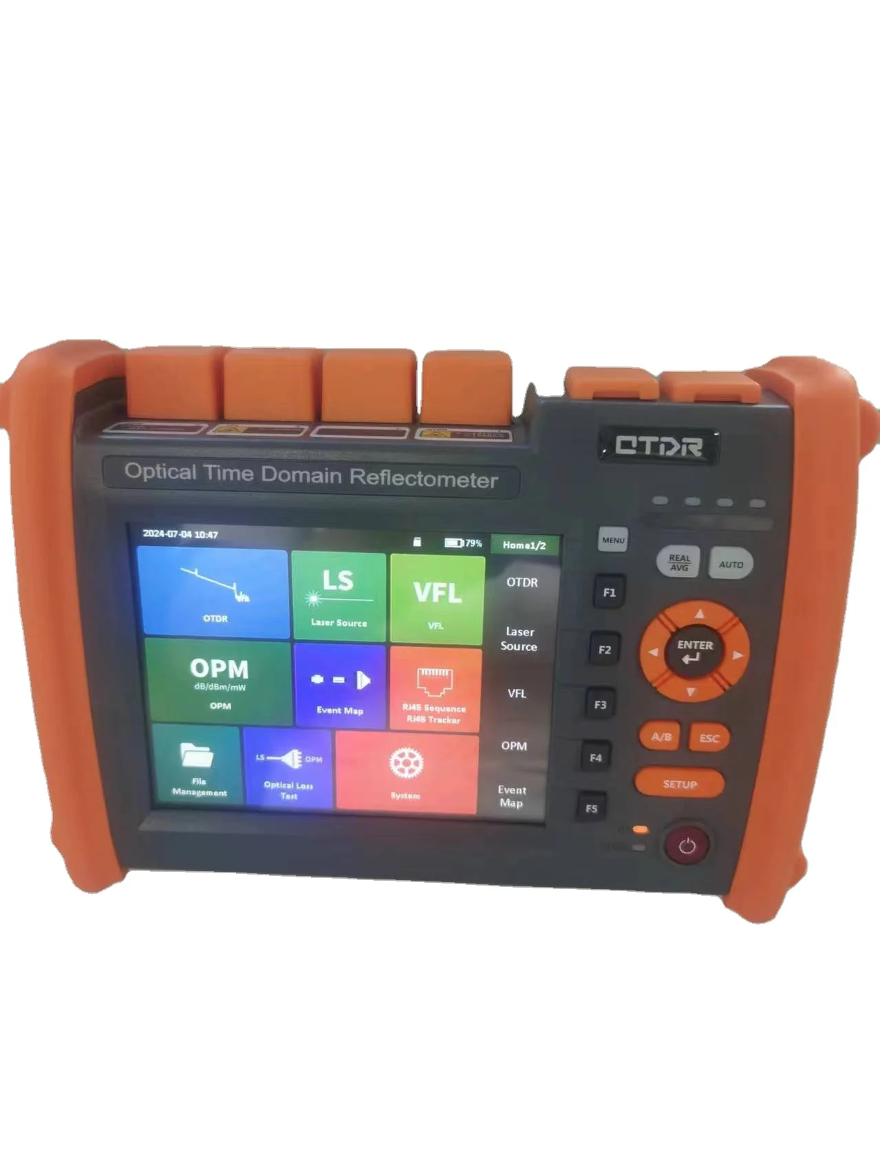 NK5520/5600 Mini OTDR 12-in-1  Active Fiber Live Test Fiber Optical Time Domain Reflector with VFL OPM Breakpoint for ftth