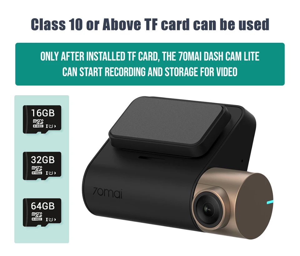  Новый 70mai Dash Cam Lite 1080P скорость координаты GPS модуля 70 MAI беспроводной HD Автомобильный видеорегистратор рекордер 24 часа в сутки для парковочной