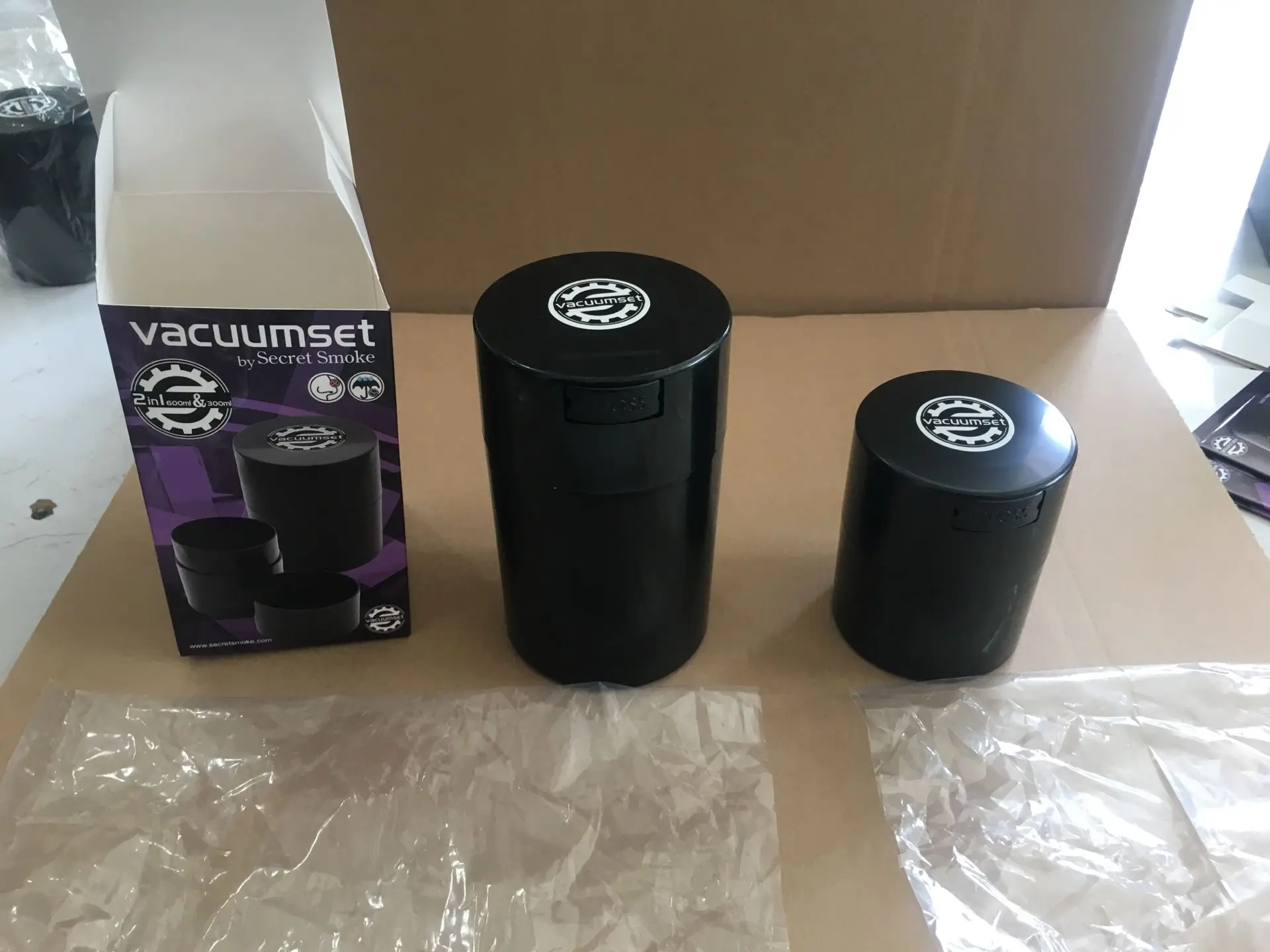 Plastic reusable Vacuum storage bin/Container