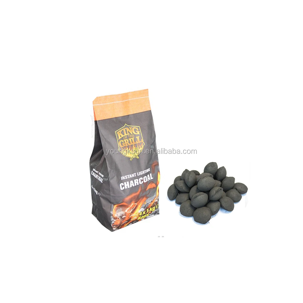 YKS outdoor use smokeless coal wood charcoal briquettes for bbq