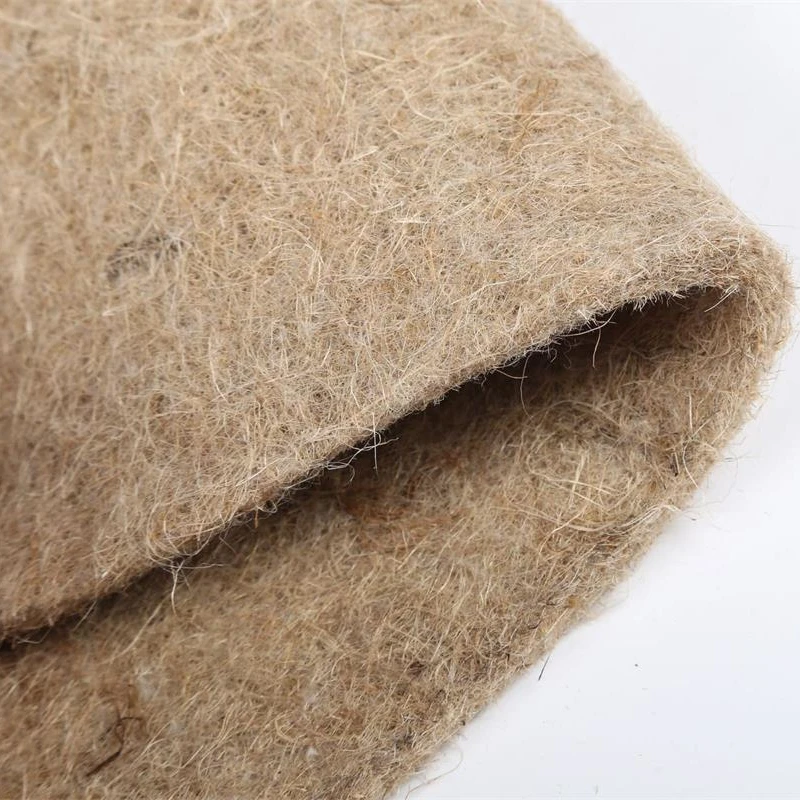 Hign quality biodegradable 100% natural nonwoven needle punched jute felt hemp felt for grow plant